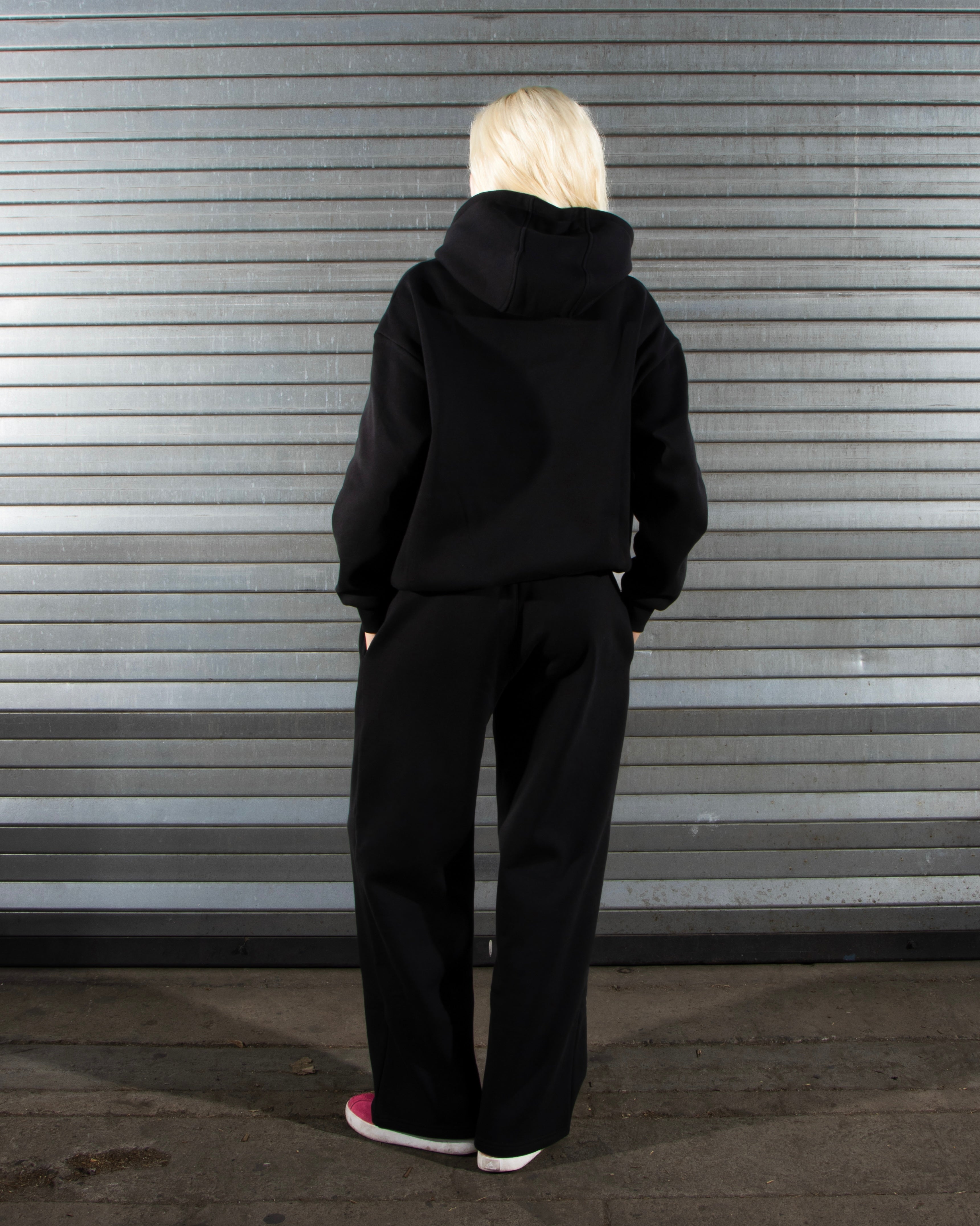 DCRB Tracksuit Open Leg Jogger - Black