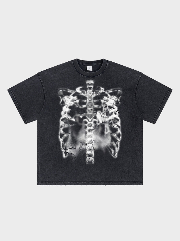 DCRB Washed Skeleton Tee