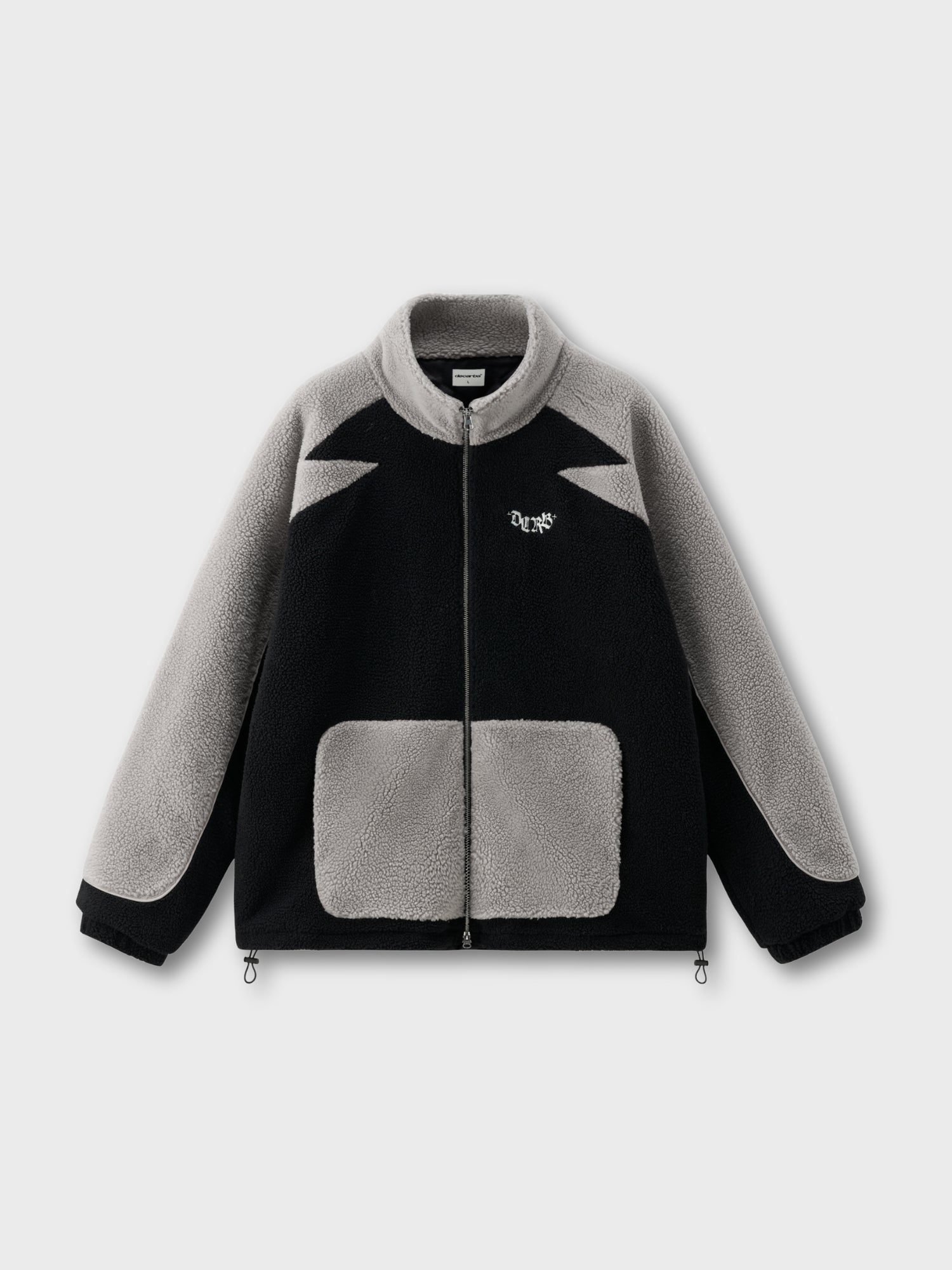 DCRB Two Tone Sherpa Fleece Jacket Black