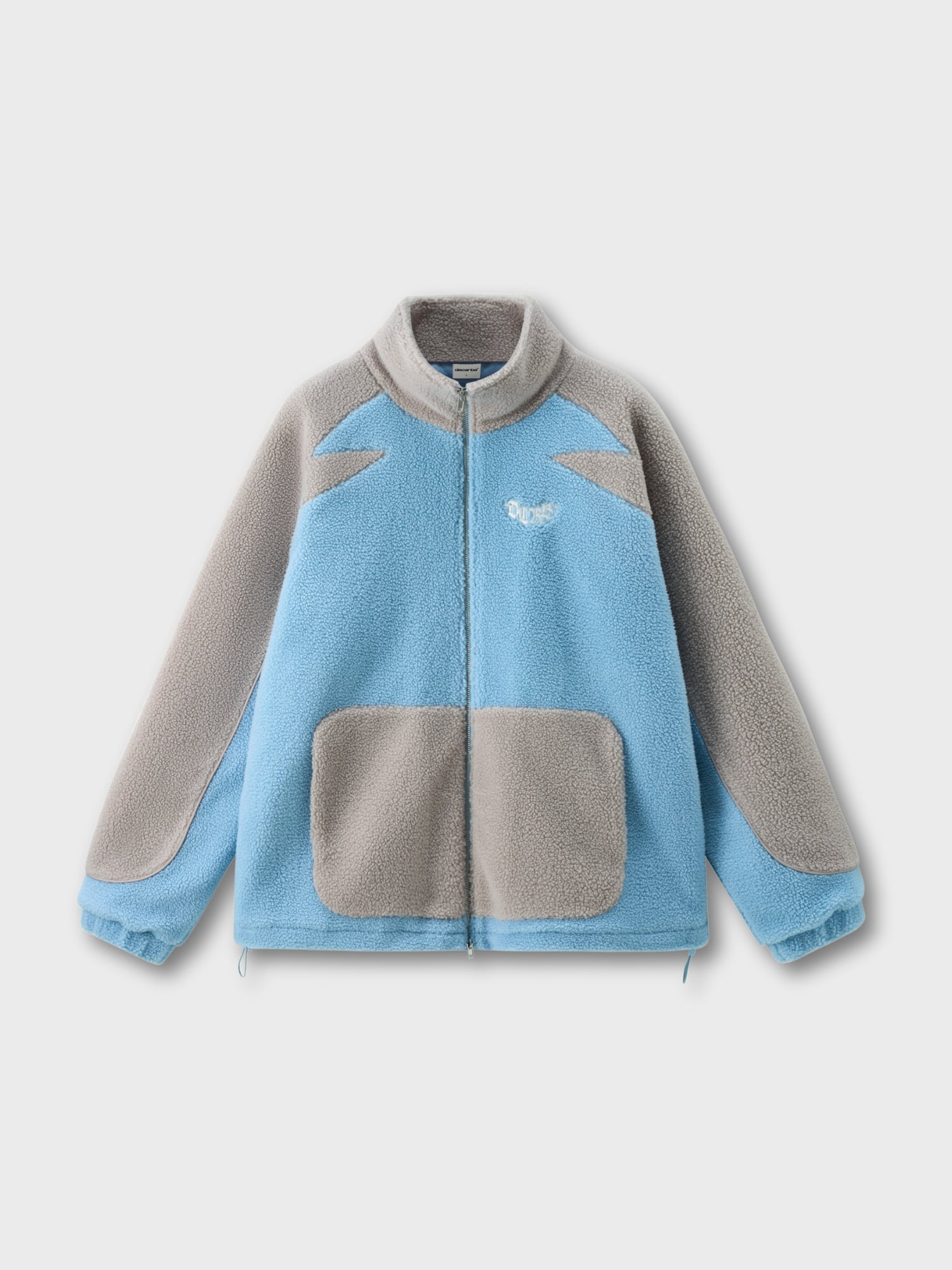 DCRB Two Tone Sherpa Fleece Jacket Blue