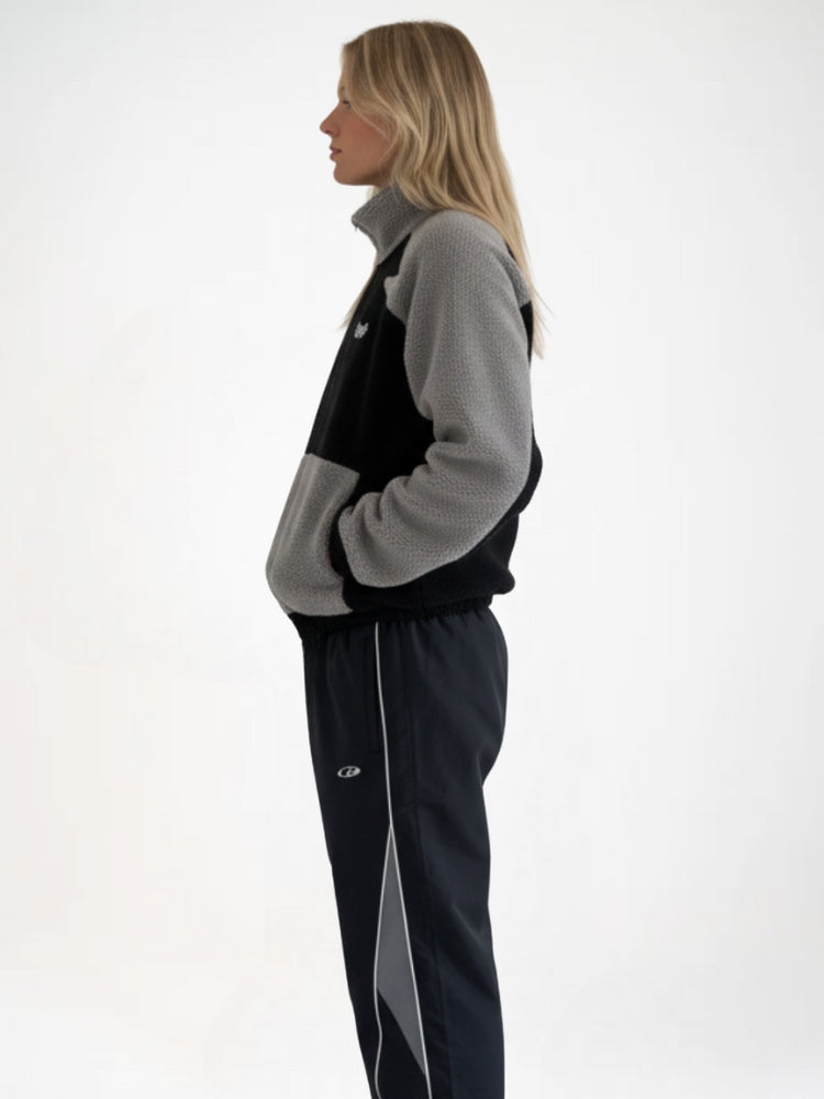 DCRB Two Tone Sherpa Fleece Jacket Black