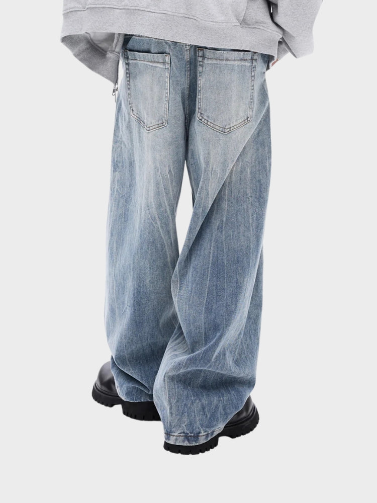 DCRB Acid Washed Baggy Denim Jeans