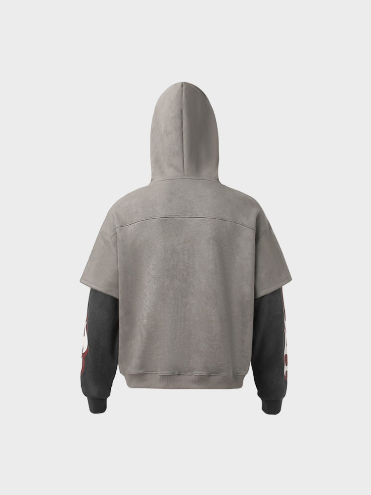 DCRB Two Piece Suede Hoodie