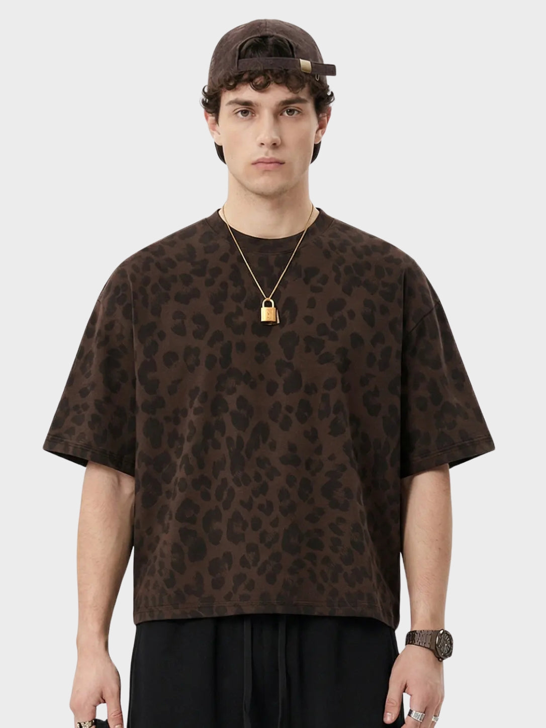 DCRB Leopard Print Boxy Tee