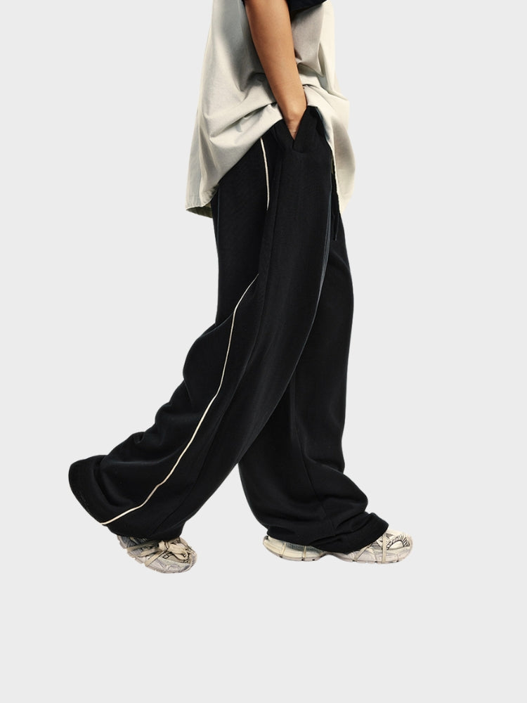 DCRB 380 GSM Striped Open Leg Joggers