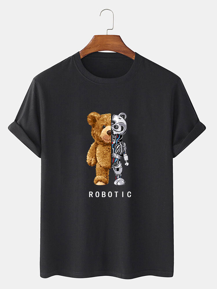 Robot Bear Print Tee