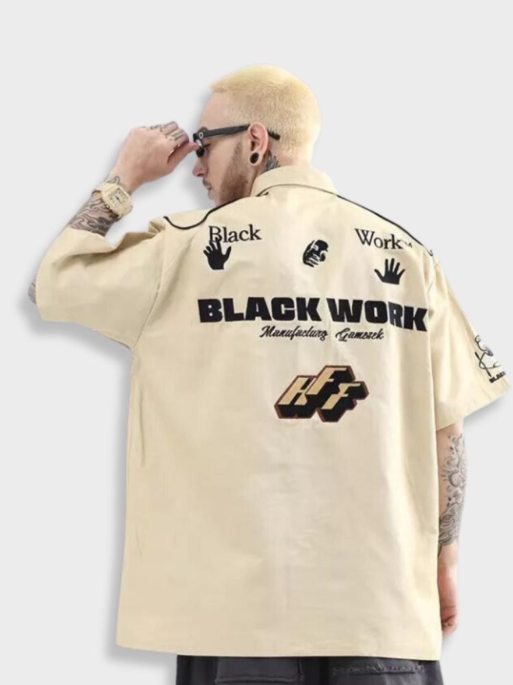 Retro Shirt - Black Work