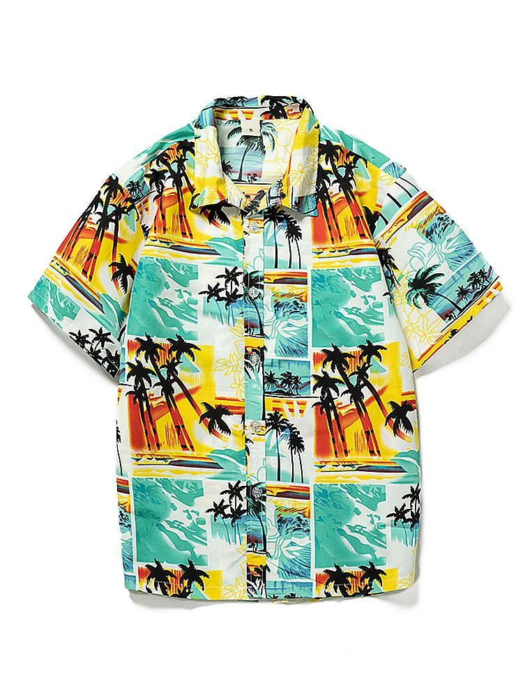 Tropical Print Strand Shirt & Swim Shorts