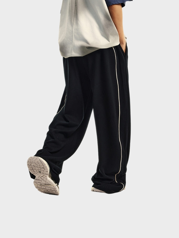 DCRB 380 GSM Striped Open Leg Joggers