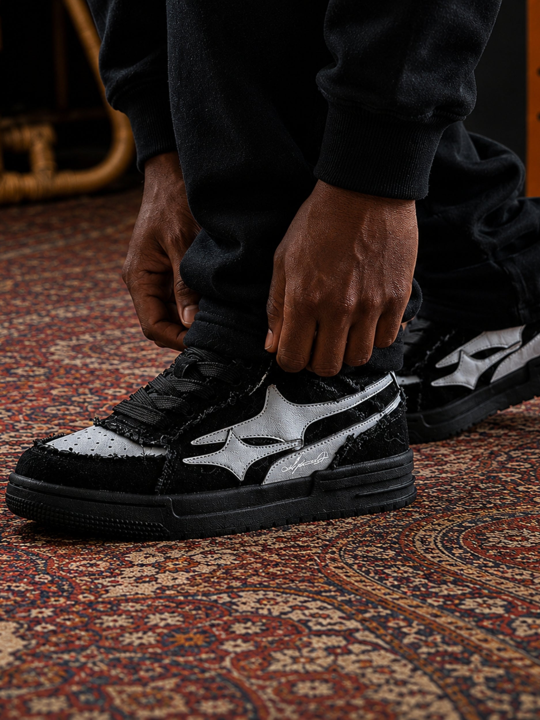 DCRB Broken Black Sneakers