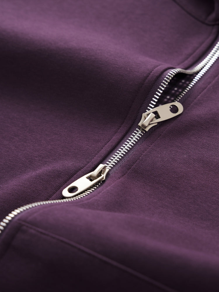 DCRB Plaid Baggy Sweater with Zipper