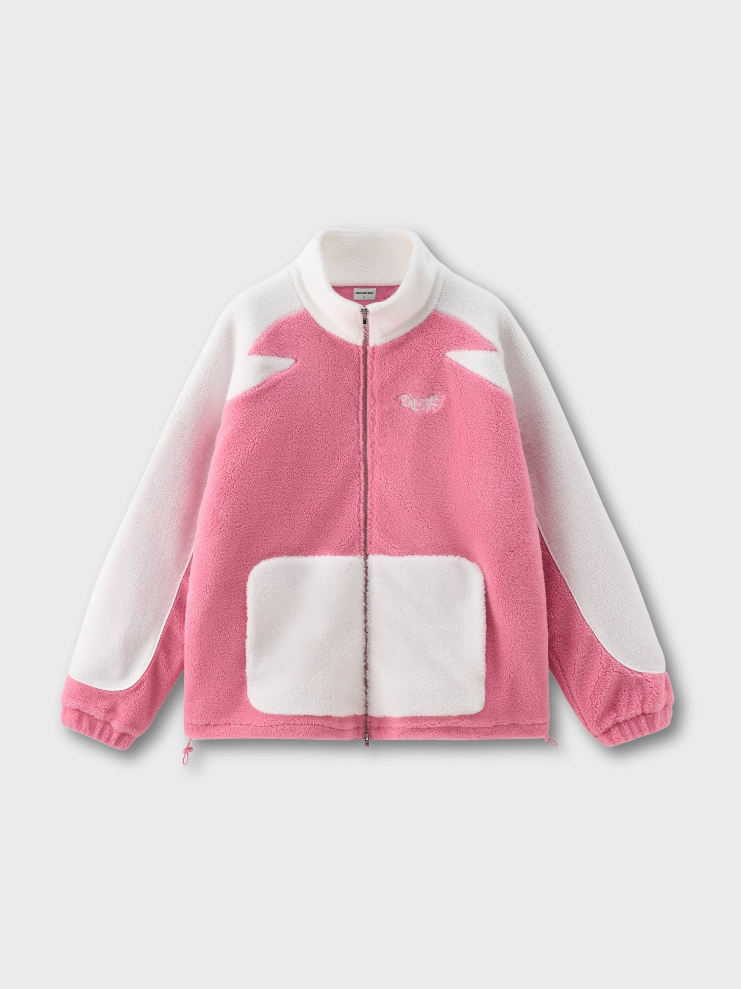 DCRB Two Tone Sherpa Fleece Jacket Pink