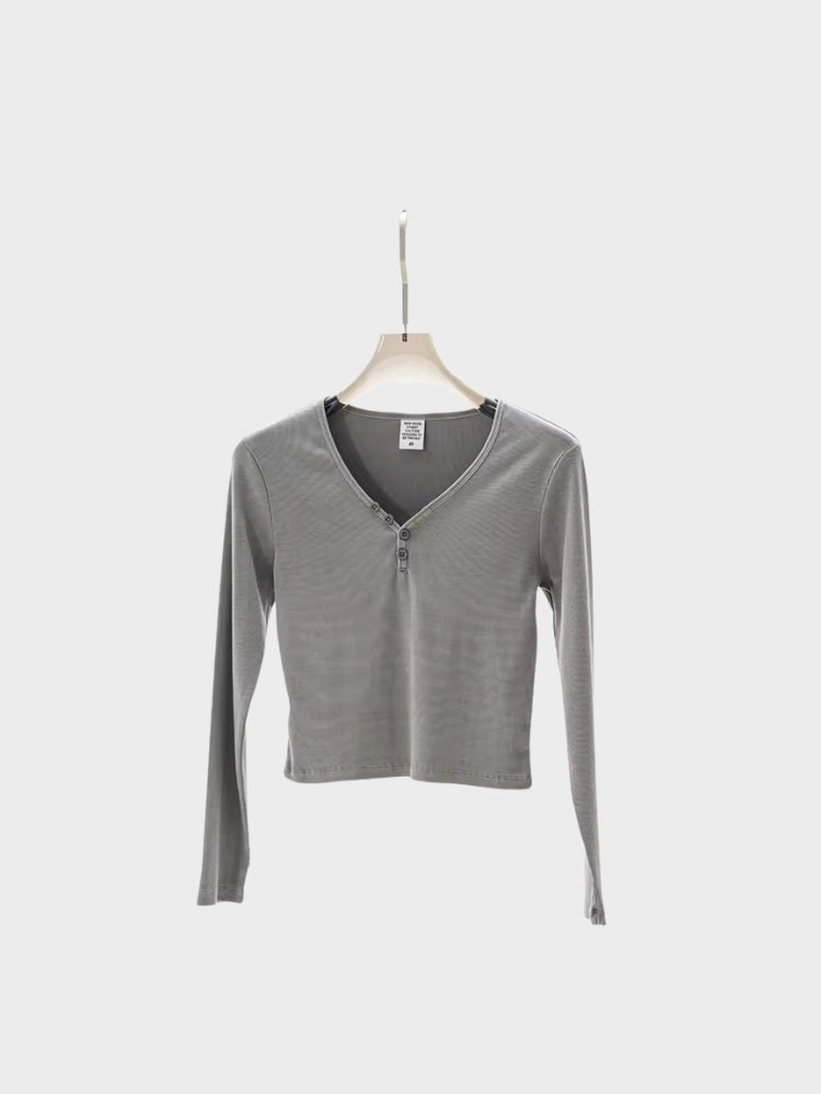 DCRB Ribbed Slim Fit Longsleeve Top