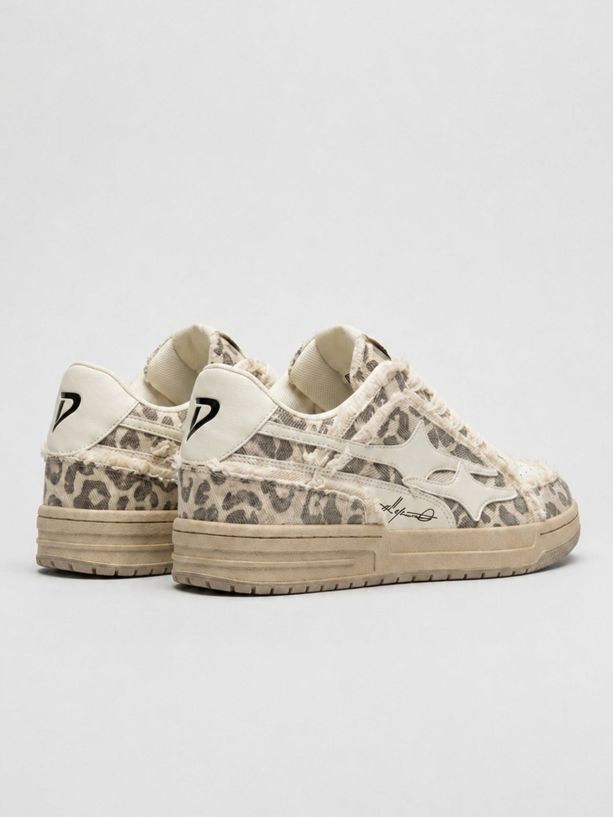 DCRB Bone Leopard Sneakers