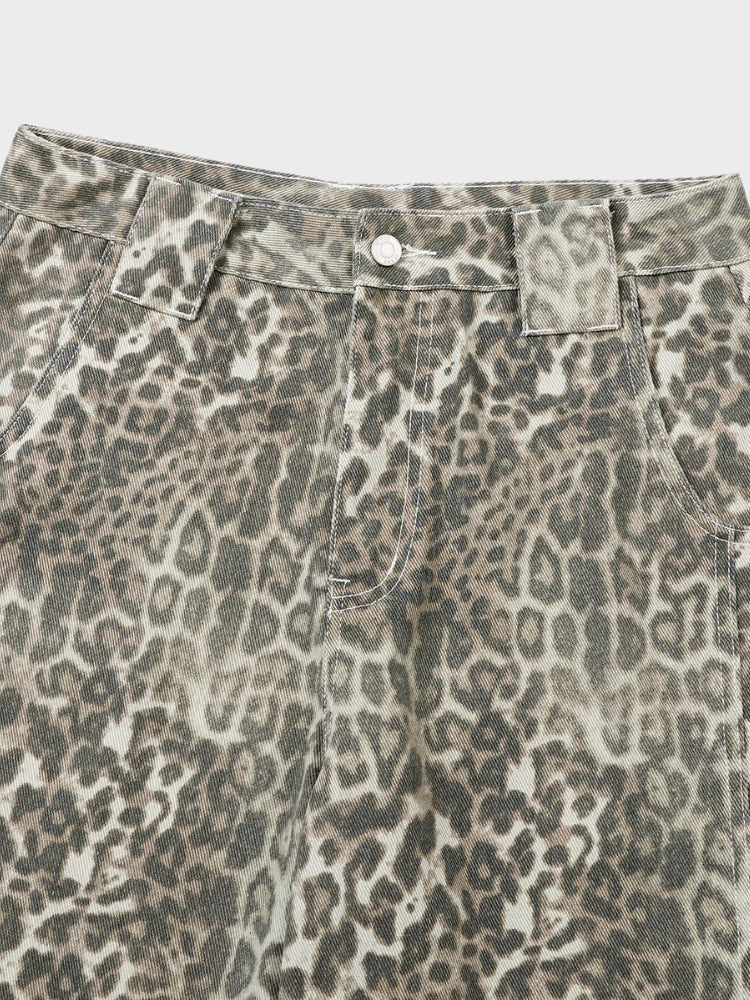 DCRB Leopard Baggy Jorts