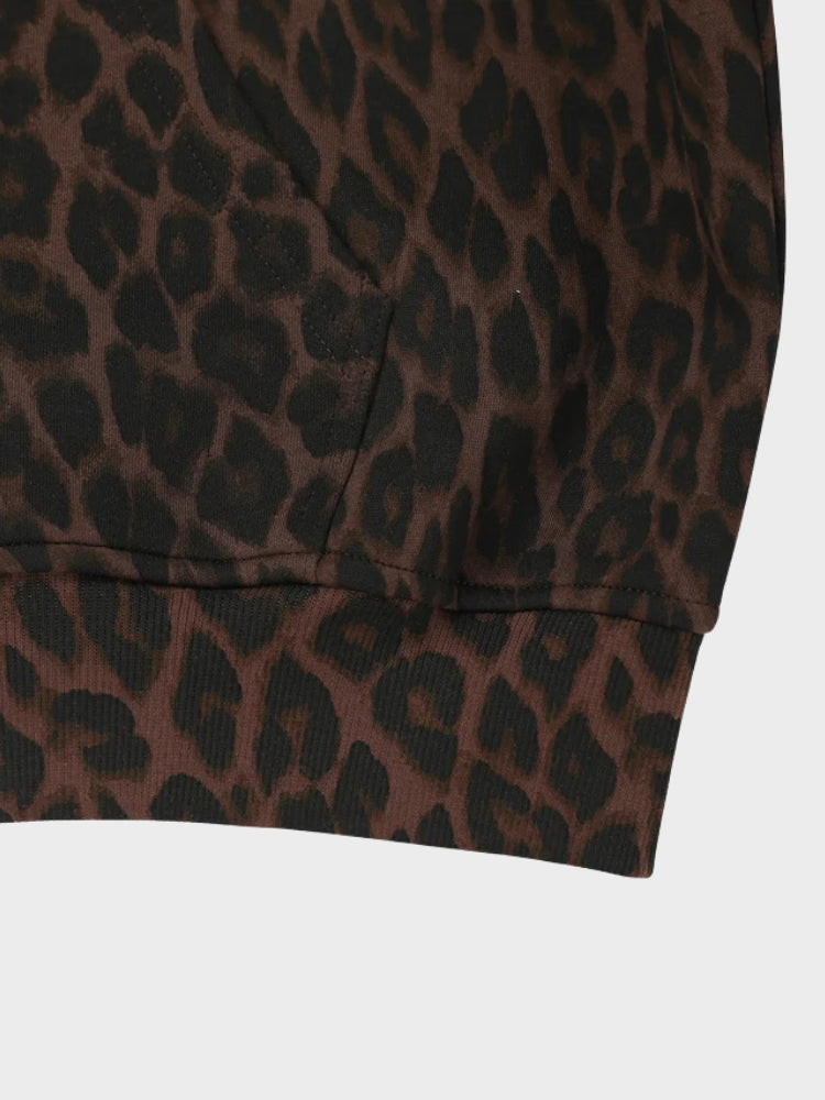 DCRB Leopard Crest Zip Hoodie