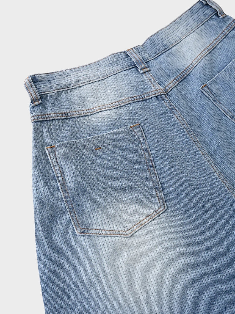 DCRB Rhinestone Longline Jorts