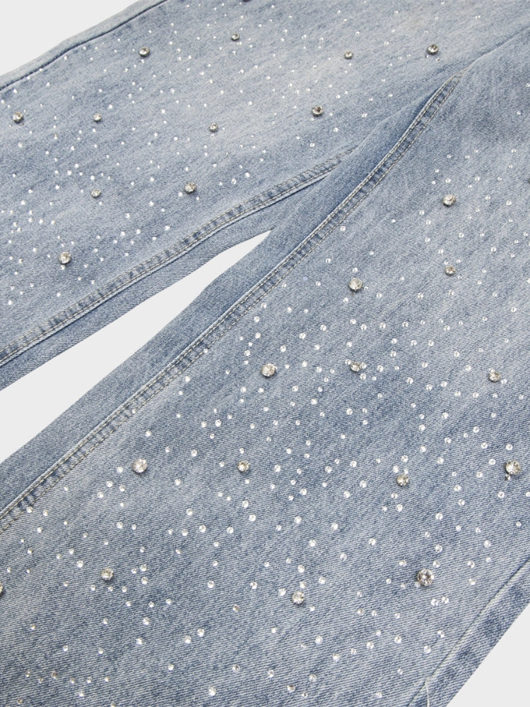 DCRB Rhinestone Baggy Denim Jeans