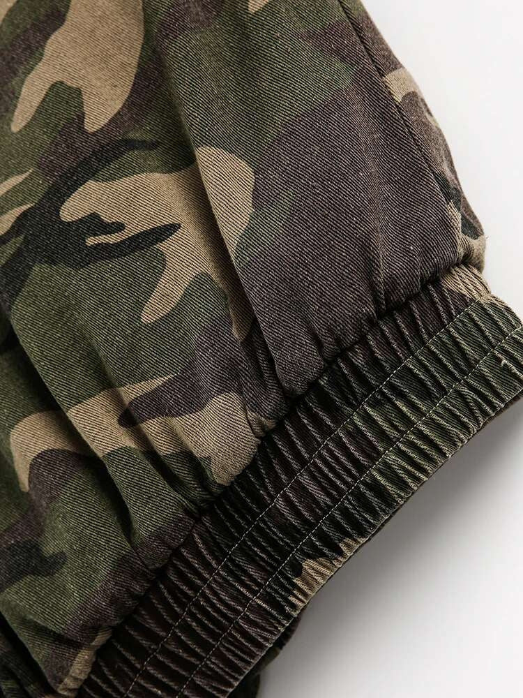 DCRB Camo Zipper with Fur Hoodie