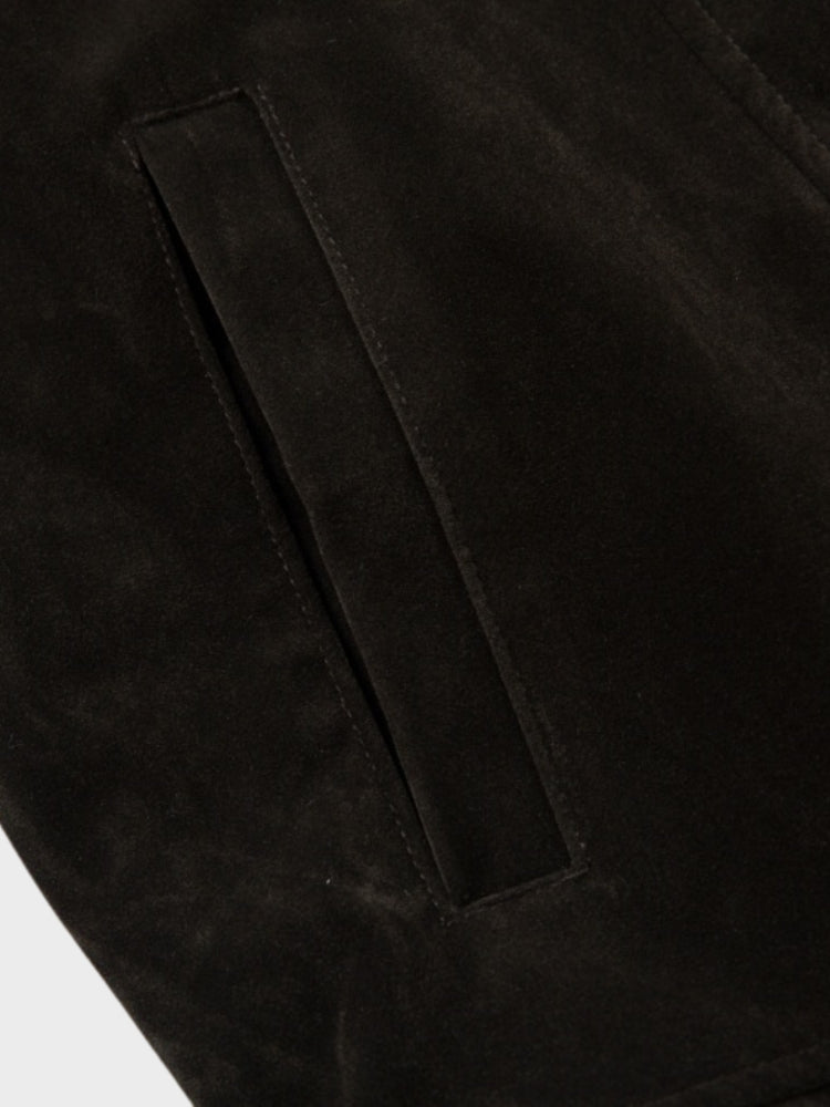 DCRB Retro Spliced Suide Jacket