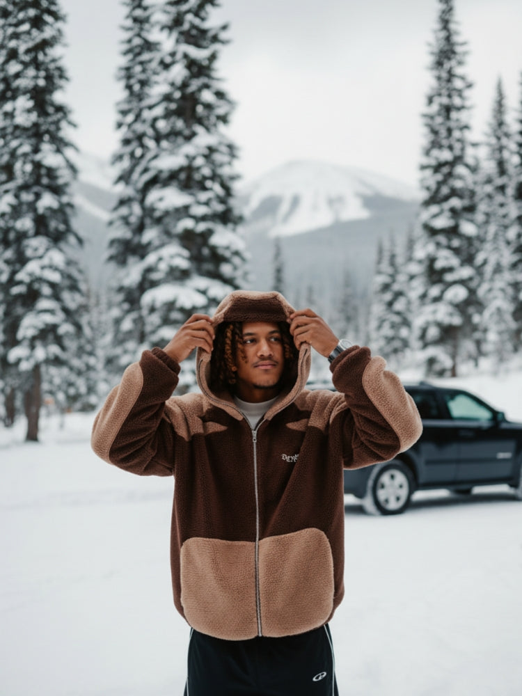 DCRB - Black & Grey Sherpa Ninja Fleece