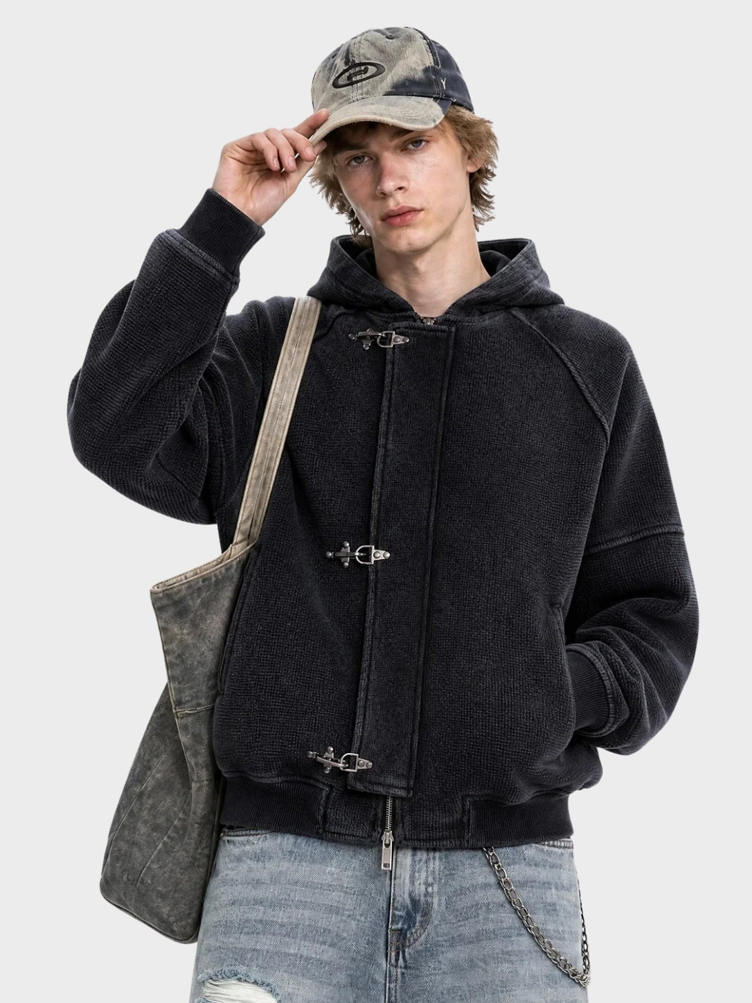 DCRB Waffle Clasp Zipper