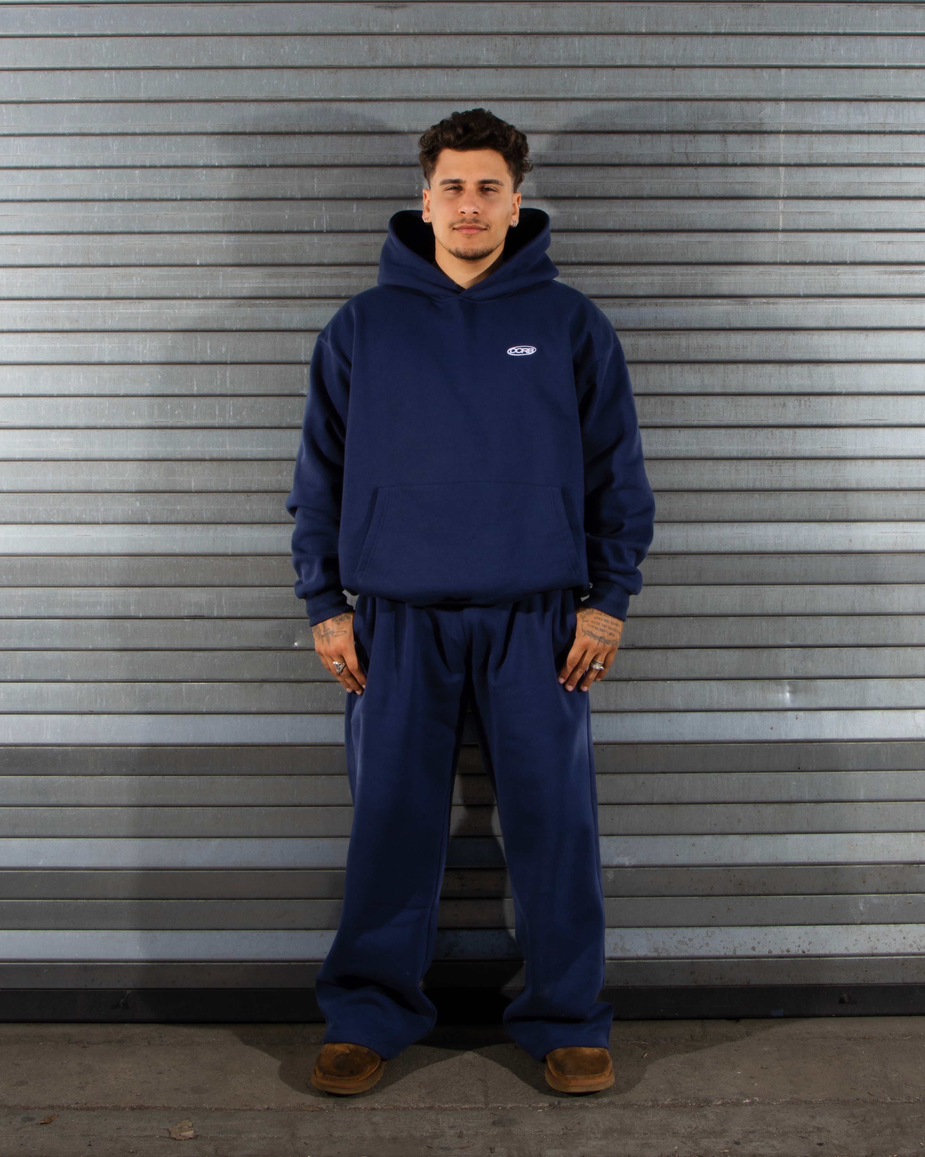 Navy Blue Tracksuit Set