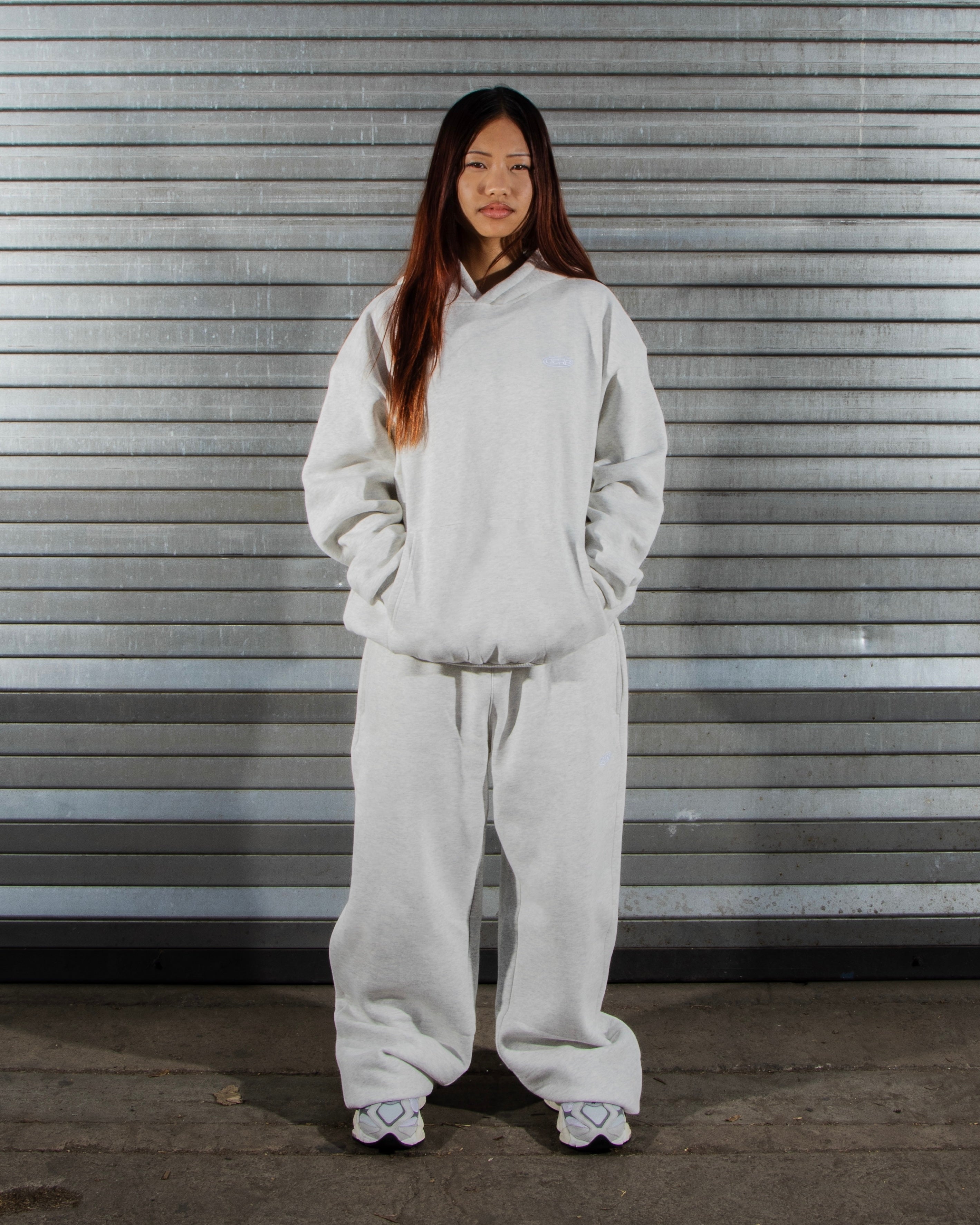 DCRB Tracksuit Open Leg Jogger - Light Grey