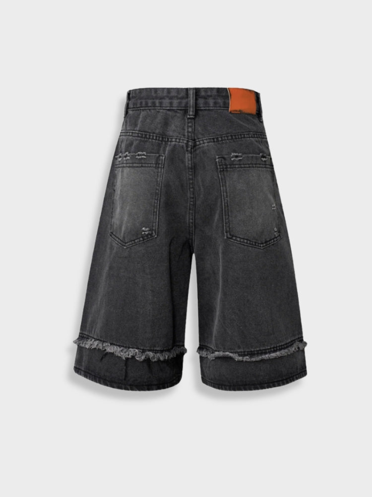 DCRB Distressed Street Denim Jorts