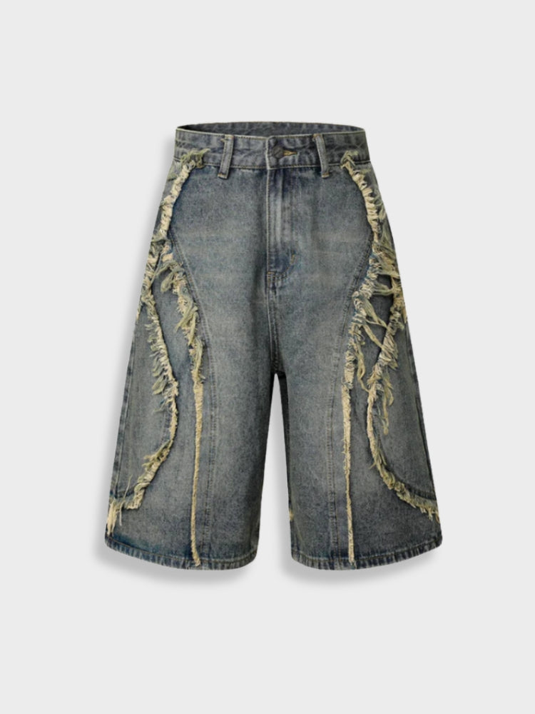 DCRB Distressed Street Denim Shorts