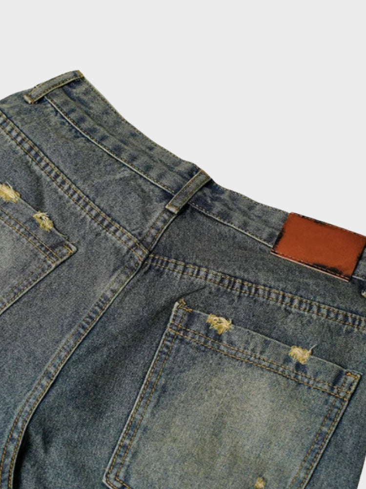 DCRB Distressed Street Denim Jorts