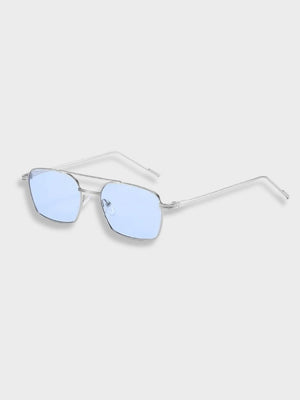 Zilver / blauwe lens