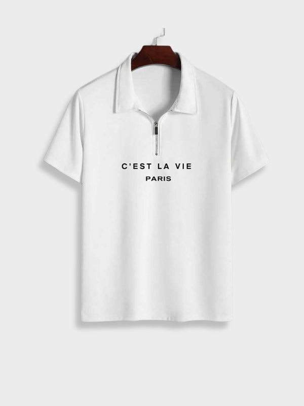 C'est Paris Polo met Zipper