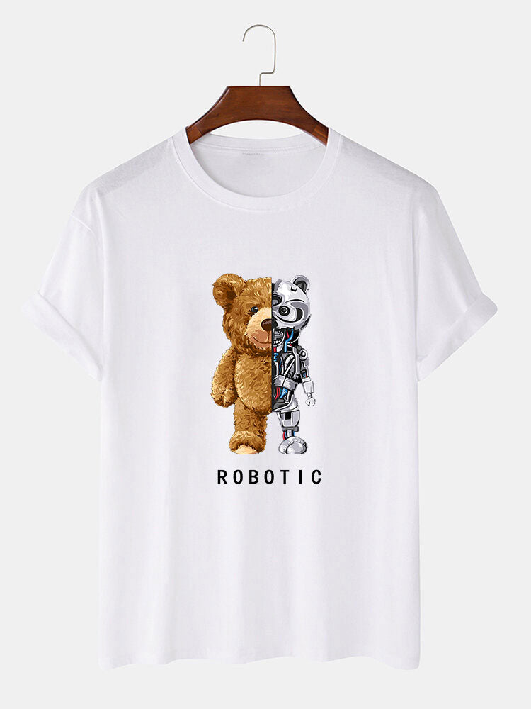 Robot Bear Print Tee