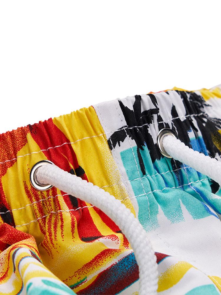 Tropical Print Strand Shirt & Swim Shorts