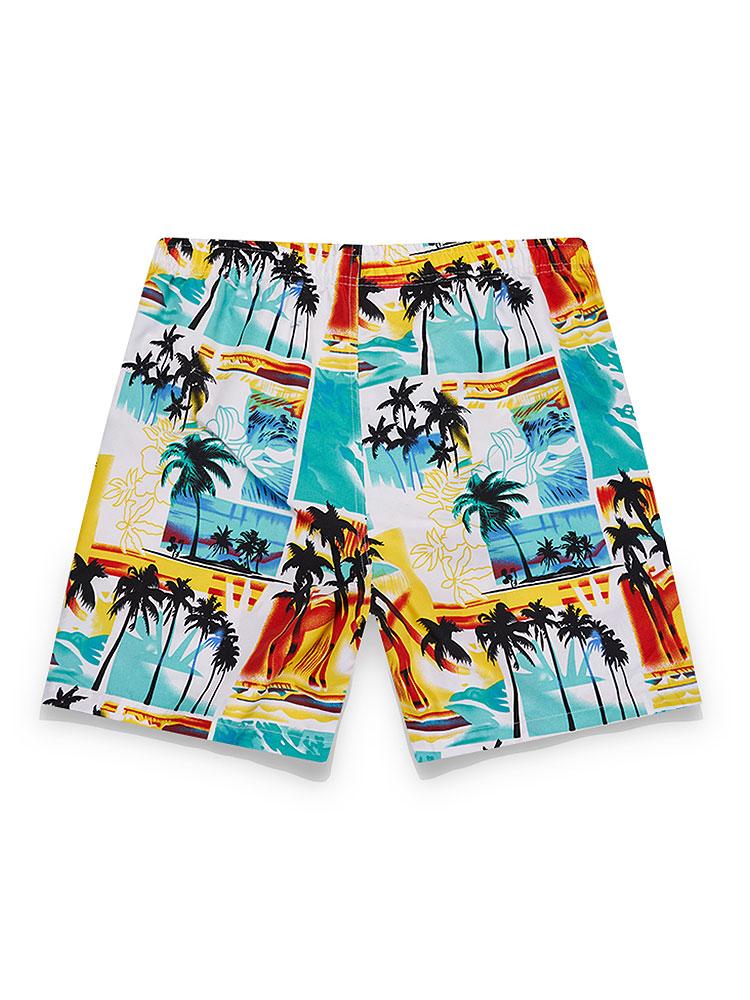 Tropical Print Strand Shirt & Swim Shorts