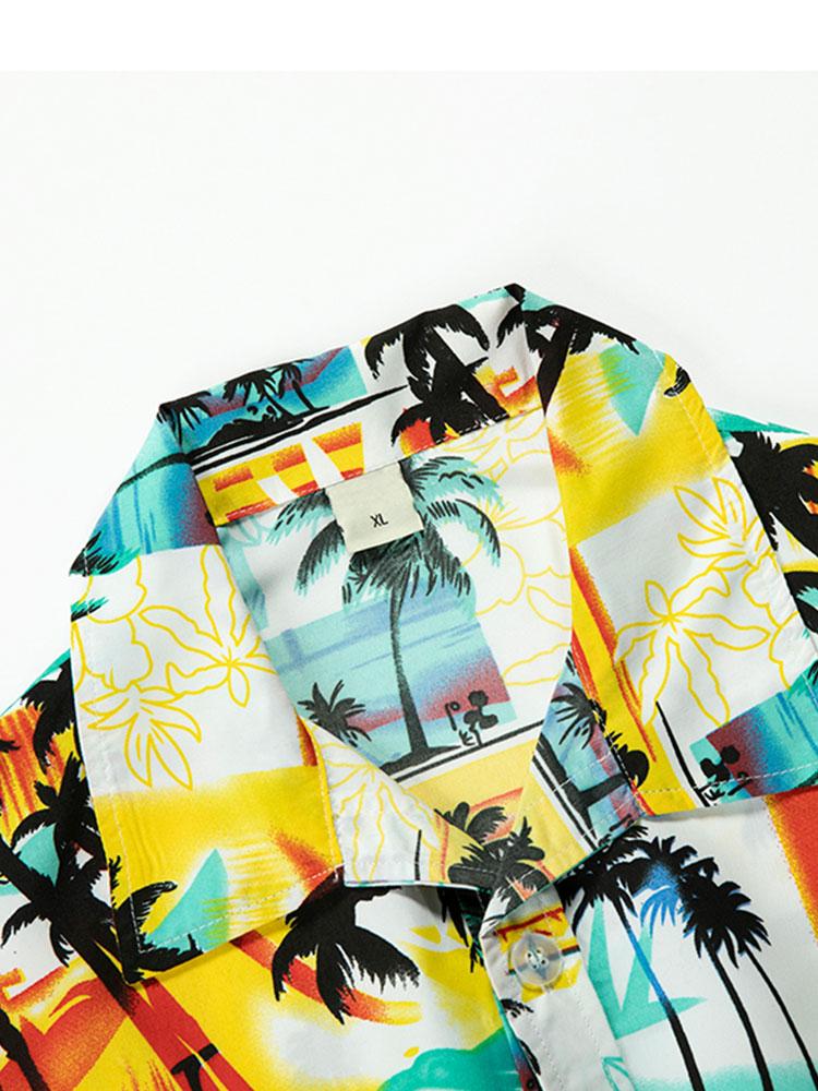 Tropical Print Strand Shirt & Swim Shorts