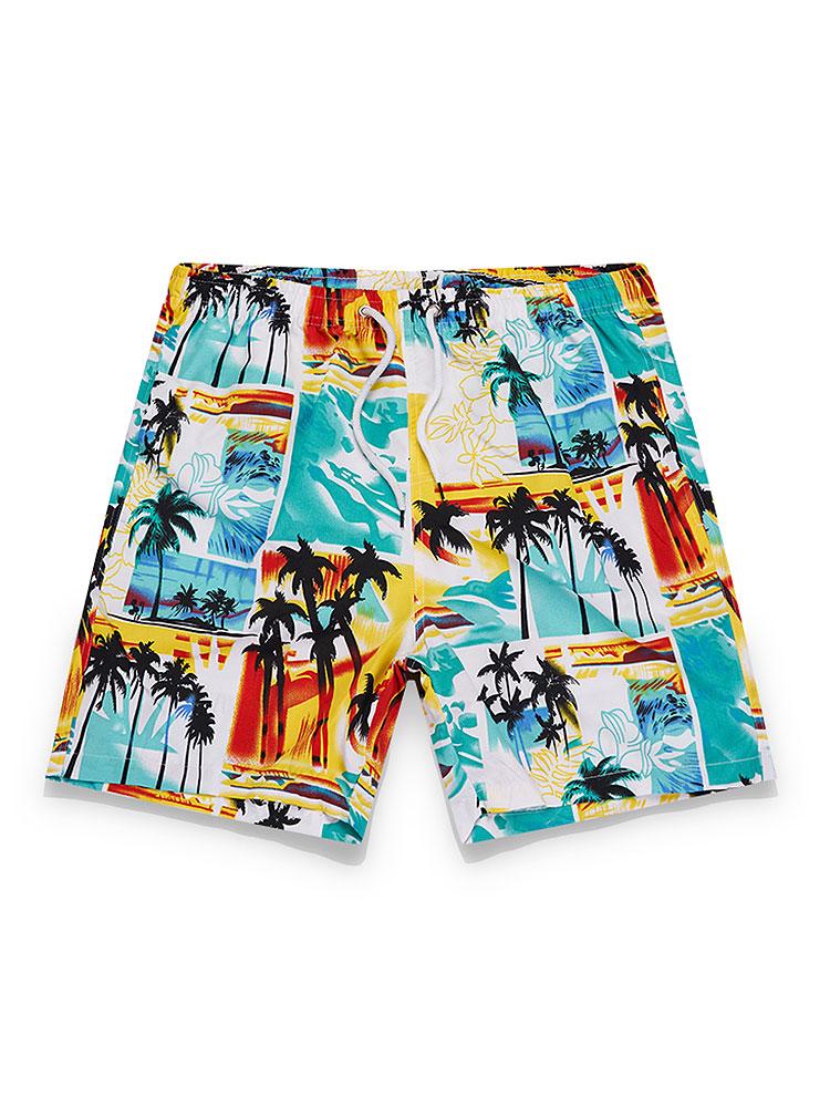 Tropical Print Strand Shirt & Swim Shorts